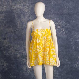 NWT Raey Yellow & White Floral Sun Blouse UK 12